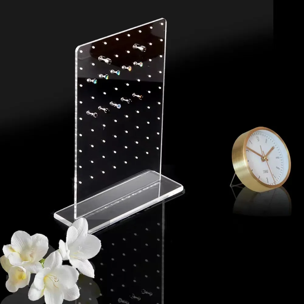Акриловый держатель для сережек, органайзер, шпильки для ушей, стеллаж для хранения ювелирных изделий, подставка для сережек, 72 отверстия
Акриловый держатель для сережек, органайзер, шпильки для ушей, стеллаж для хранения ювелирных изделий, подставка для сережек, 72 отверстия
