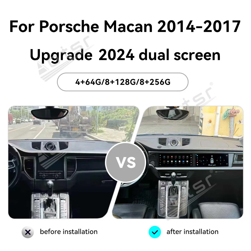 Двойной 12,3-дюймовый HD сенсорный экран Android 13 для Porsche Macan 2014-2017, автомобильный радиоприемник, мультимедийный плеер, GPS-навигатель, аудио головное устройство CarPlay
Двойной 12,3-дюймовый HD сенсорный экран Android 13 для Porsche Macan 2014-2017, автомобильный радиоприемник, мультимедийный плеер, GPS-навигатель, аудио головное устройство CarPlay