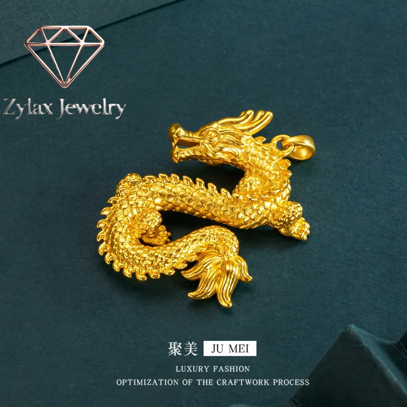 Zylax Jewelry Luxury 24K 9999 Pure Gold real gold Dragon in the sky pendant zodiac dragon pendant for men and women
Zylax Jewelry Luxury 24K 9999 Pure Gold real gold Dragon in the sky pendant zodiac dragon pendant for men and women