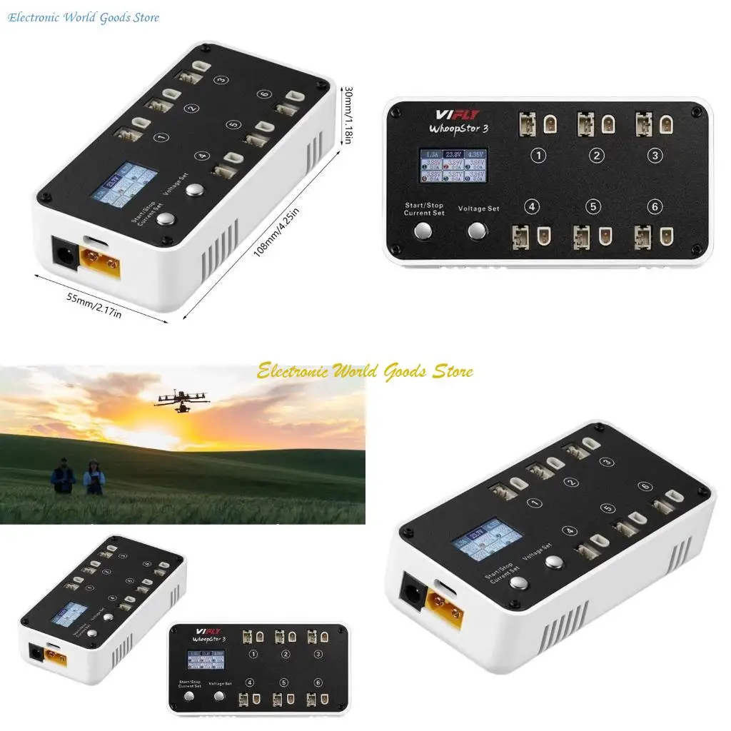A3PD 2-6S High Speed For 1S Battery With Discharger And LCD Storage For Whoopstor 3 1S Battery Charging Adapter
A3PD 2-6S High Speed For 1S Battery With Discharger And LCD Storage For Whoopstor 3 1S Battery Charging Adapter
