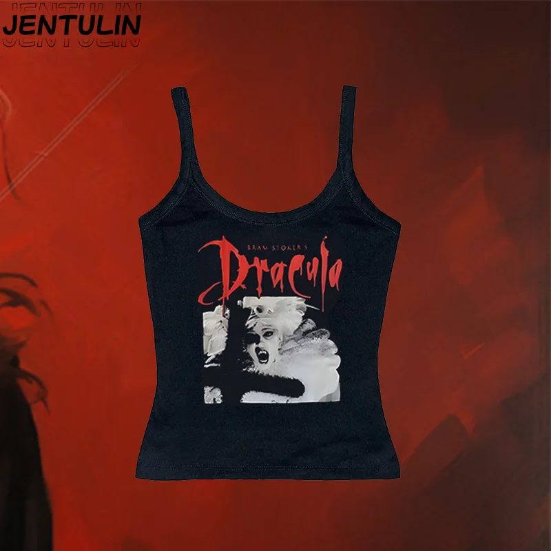 Fashion Summer Y2K Style Gothic pattern Crop Tops Women Punk Streetwear camisole Sleeveless 2000s Harajuku Tank Emo girls Tshirt
Fashion Summer Y2K Style Gothic pattern Crop Tops Women Punk Streetwear camisole Sleeveless 2000s Harajuku Tank Emo girls Tshirt