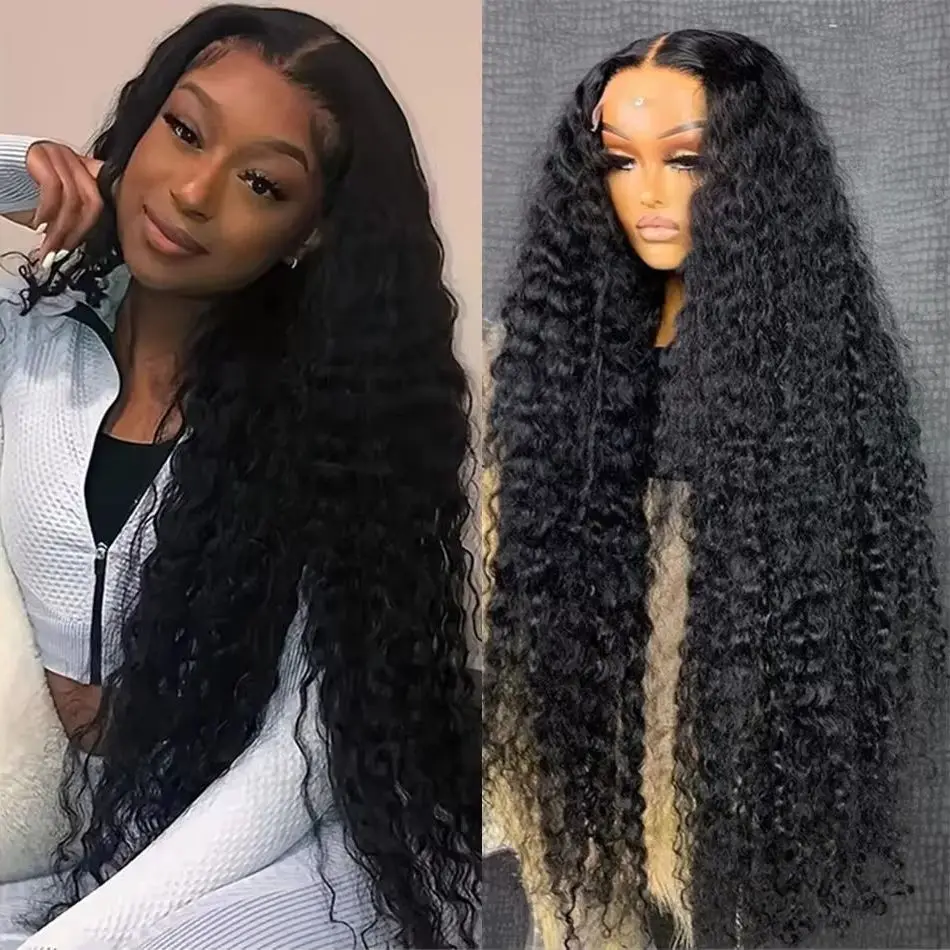 13x4 Water Wave Curly Human Hair 13x6 HD Deep Wave Lace Frontal Wig Black 5x5 Glueless Lace Front Wig 30 40 Inch Closure Wear Go
13x4 Water Wave Curly Human Hair 13x6 HD Deep Wave Lace Frontal Wig Black 5x5 Glueless Lace Front Wig 30 40 Inch Closure Wear Go