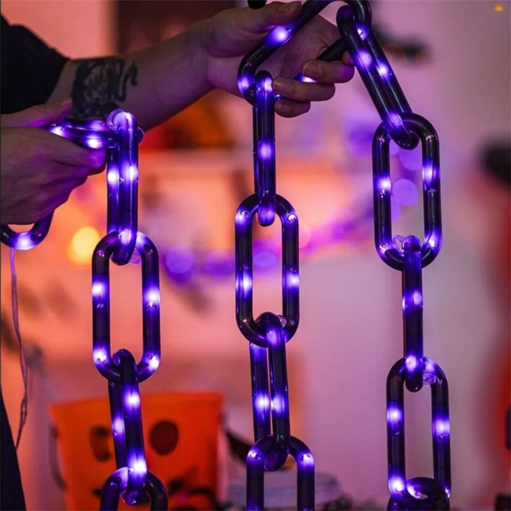 Plastic Halloween Chain Lights Spooky Decorations Battery Powered Luminous Halloween Chain Props Hanging Glow String Lights
Plastic Halloween Chain Lights Spooky Decorations Battery Powered Luminous Halloween Chain Props Hanging Glow String Lights