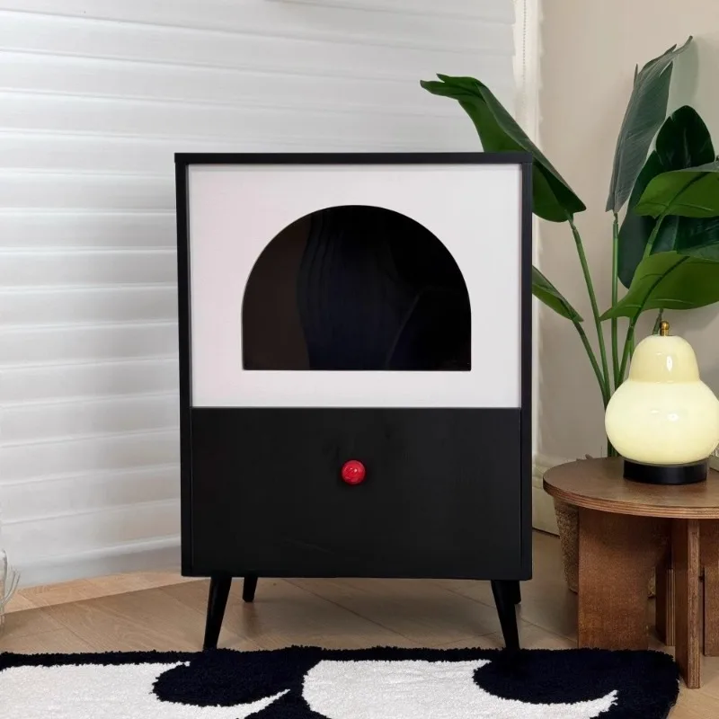 Туалетный шкаф из цельного дерева для домашних животных и кошек, закрытый шкаф для кошачьего туалета с защитой от запаха, креативный дизайн, аксессуары для кошек, принадлежности
Туалетный шкаф из цельного дерева для домашних животных и кошек, закрытый шкаф для кошачьего туалета с защитой от запаха, креативный дизайн, аксессуары для кошек, принадлежности