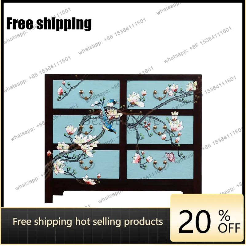XX. New Chinese painted solid wood bedroom chest cabinet storage porch decorative cabinet
XX. New Chinese painted solid wood bedroom chest cabinet storage porch decorative cabinet