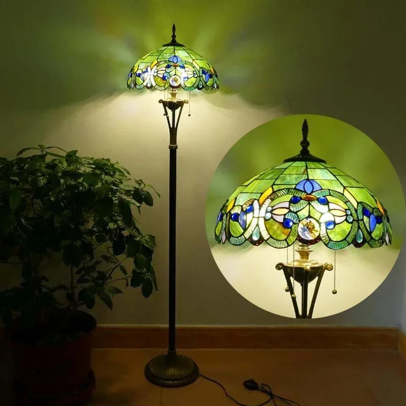 DORIAN American Retro Tiffany Floor Lamp Vintage Stained Glass Lamp for Living Room & Bedroom, Country Style Home Decor
DORIAN American Retro Tiffany Floor Lamp Vintage Stained Glass Lamp for Living Room & Bedroom, Country Style Home Decor