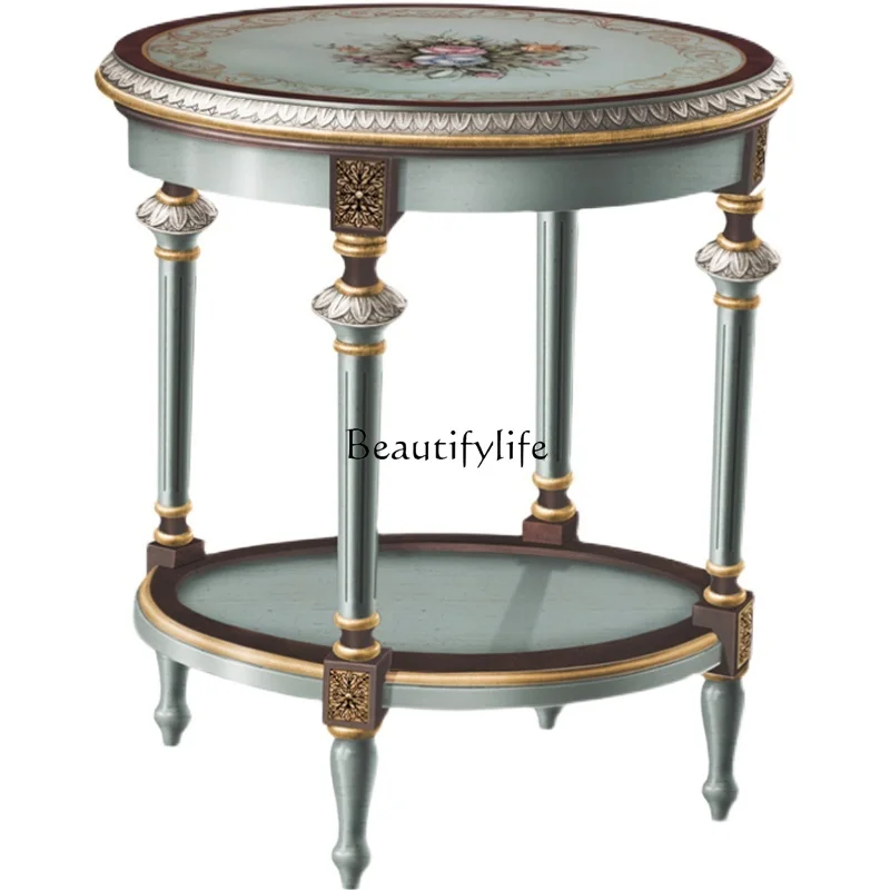 *French side cabinet light luxury American small round table solid wood corner few painted retro
*French side cabinet light luxury American small round table solid wood corner few painted retro