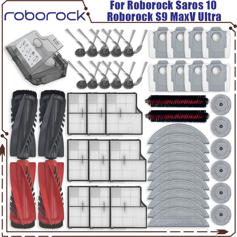 Compatible For ( Roborock Saros 10 / Roborock S9 MaxV Ultra ) Vacuum Parts Main Roller Side Brush HEPA Filter Mop Cloth Dust Bag
Compatible For ( Roborock Saros 10 / Roborock S9 MaxV Ultra ) Vacuum Parts Main Roller Side Brush HEPA Filter Mop Cloth Dust Bag