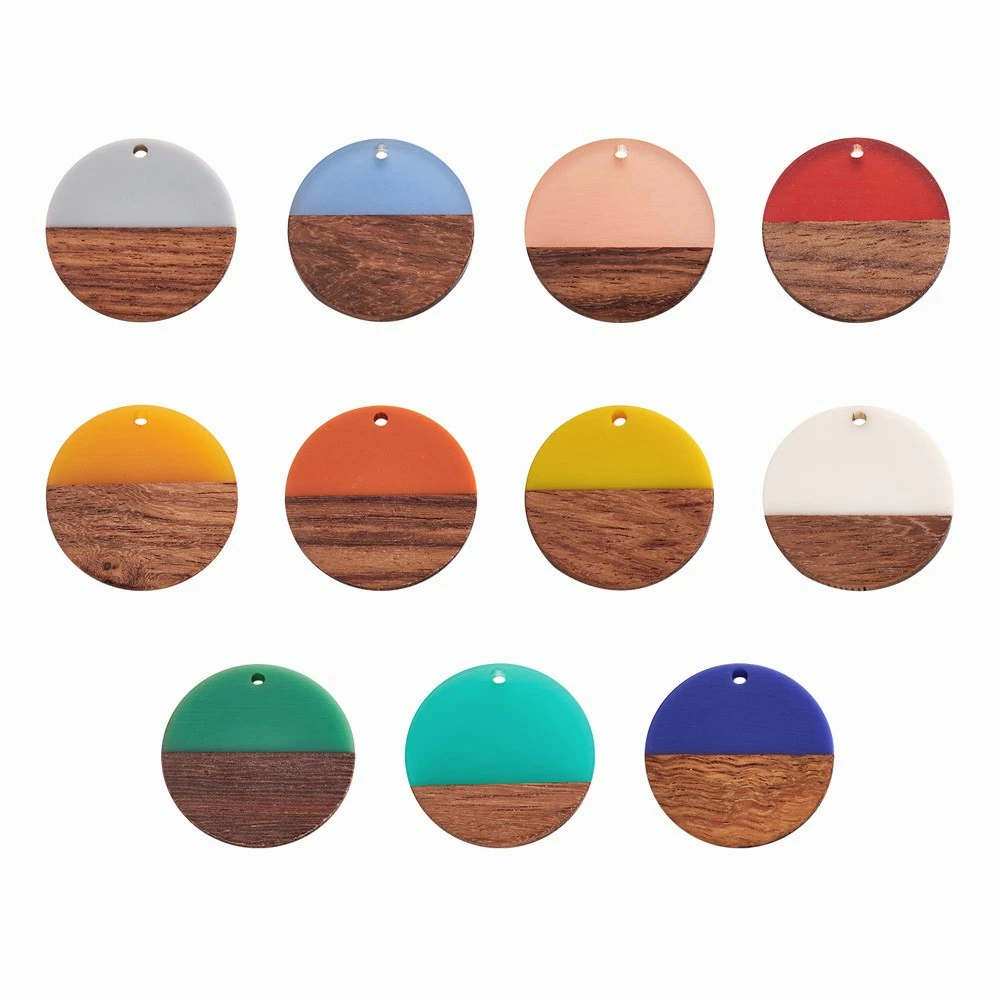 50pcs Resin & Wood Pendants Charms Mixed Color Flat Round for Jewelry Making DIY Bracelet Necklace Earring Supplies 28.5x3.5~4mm
50pcs Resin & Wood Pendants Charms Mixed Color Flat Round for Jewelry Making DIY Bracelet Necklace Earring Supplies 28.5x3.5~4mm