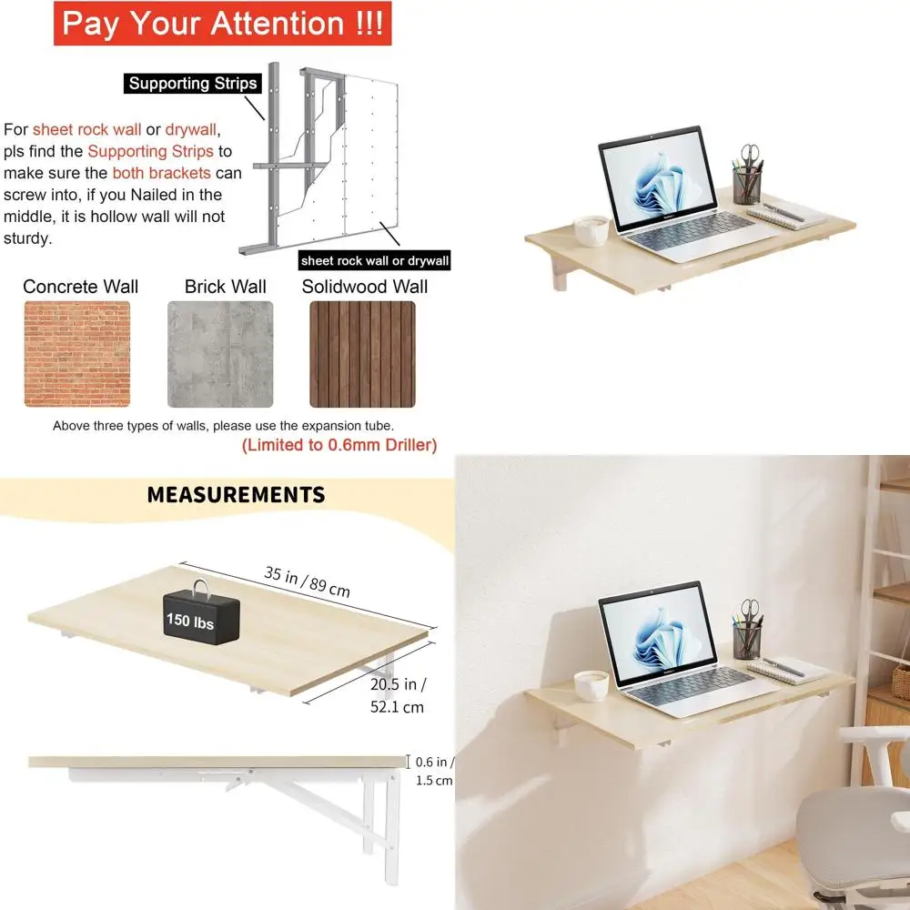 Компактный складной настенный столик для многоцелевого использования: идеально подходит для гаража, домашнего офиса, прачечной, бара, кухни и обеденных зон
Компактный складной настенный столик для многоцелевого использования: идеально подходит для гаража, домашнего офиса, прачечной, бара, кухни и обеденных зон