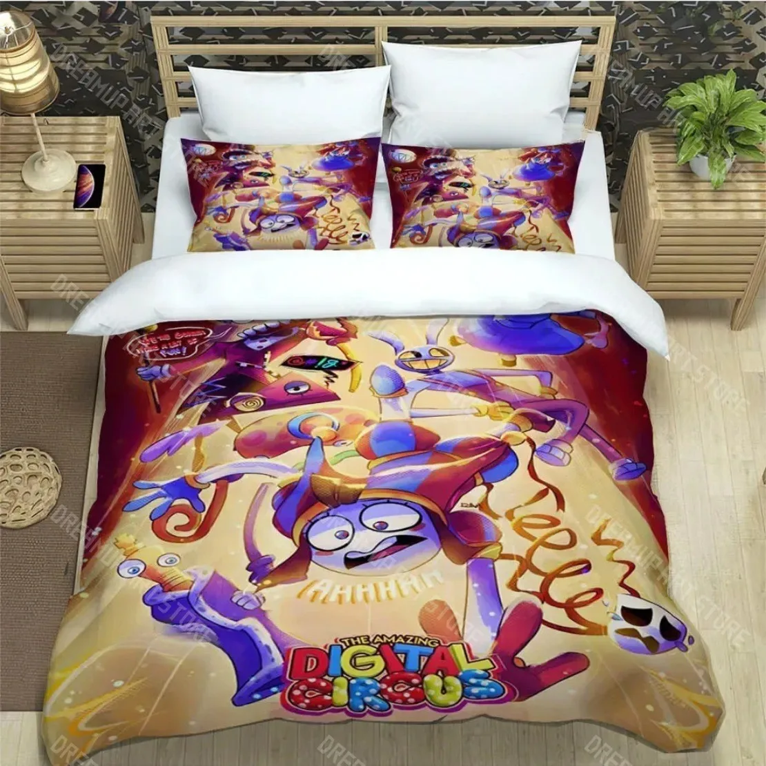 3D Print Digital Circus Bedding Sets Anime The Amazing Digital Circus Duvet Cover Set For Boys Girls Twin Queen King Size
3D Print Digital Circus Bedding Sets Anime The Amazing Digital Circus Duvet Cover Set For Boys Girls Twin Queen King Size