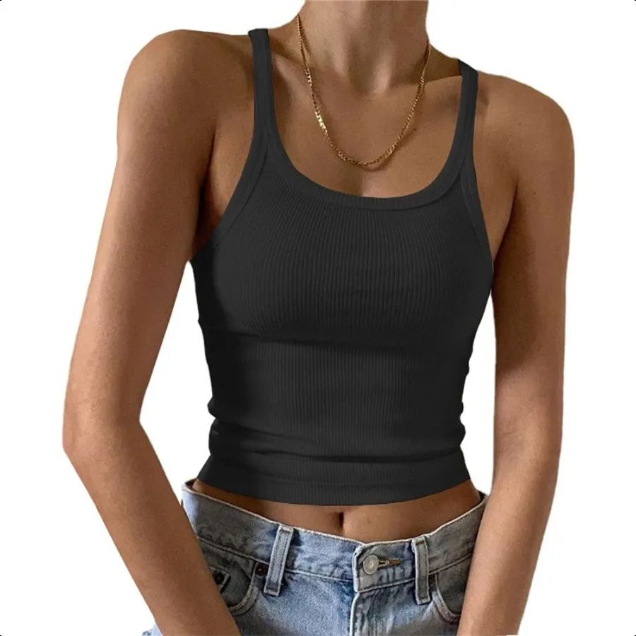 Artfish Women's Sleevel Tank Top Form Fitting Scoop Neck Ribbed Knit Basic Cami Shirts
Artfish Women's Sleevel Tank Top Form Fitting Scoop Neck Ribbed Knit Basic Cami Shirts