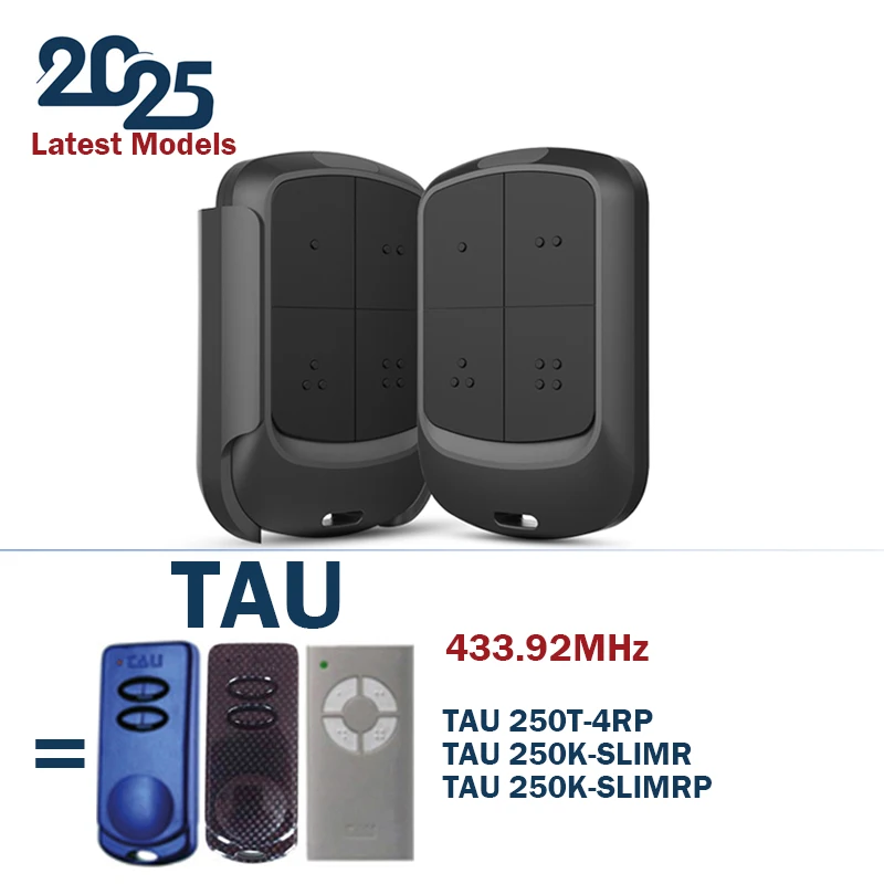 100% Clone TAU Garage Door Remote Control Compatible with TAU 250T-4RP 250K-SLIMR 250K-SLIMRP 433.92 Rolling Door Controller
100% Clone TAU Garage Door Remote Control Compatible with TAU 250T-4RP 250K-SLIMR 250K-SLIMRP 433.92 Rolling Door Controller