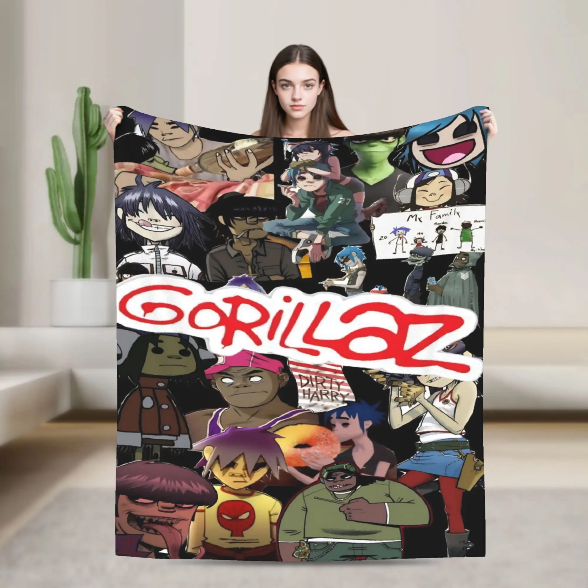 Music Band Gorillaz Punk Rock Flannel Blankets Warm Bedding Throws for Couch Bed Travel Pattern Bedspread Sofa Bed Cover
Music Band Gorillaz Punk Rock Flannel Blankets Warm Bedding Throws for Couch Bed Travel Pattern Bedspread Sofa Bed Cover