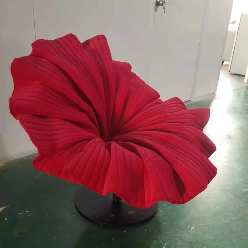 Flower petal chair Nordic designer Internet celebrity special-shaped single sofa chair Living room balcony rotating chair FRP
Flower petal chair Nordic designer Internet celebrity special-shaped single sofa chair Living room balcony rotating chair FRP