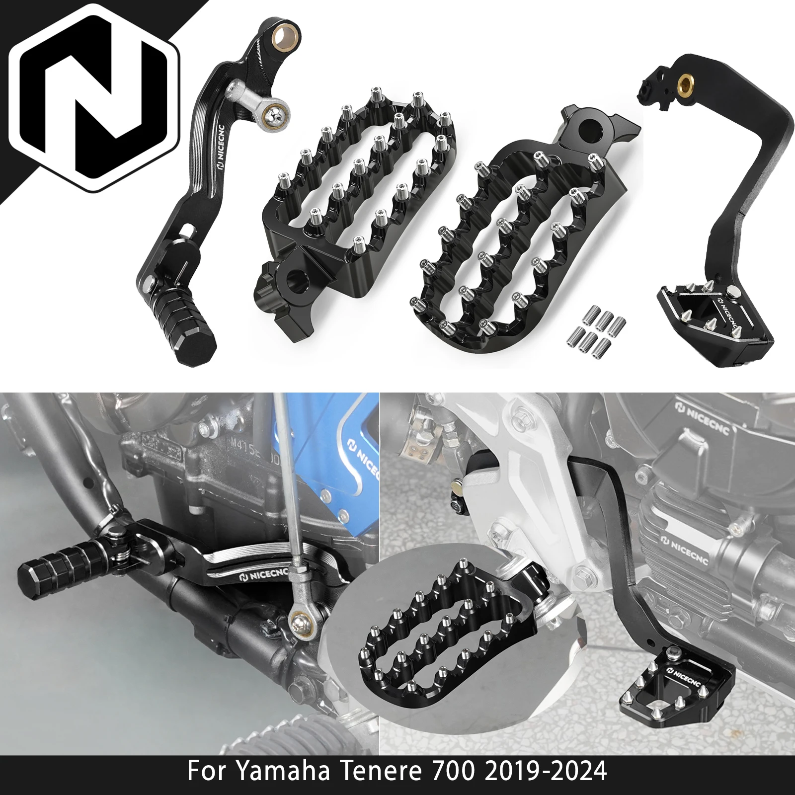 NICECNC Rear Brake Lever Pedal Foot Pegs Footrest Shift Lever Gear Shifter For Yamaha Tenere 700 2019-2024 Tenere700 Accessories
NICECNC Rear Brake Lever Pedal Foot Pegs Footrest Shift Lever Gear Shifter For Yamaha Tenere 700 2019-2024 Tenere700 Accessories