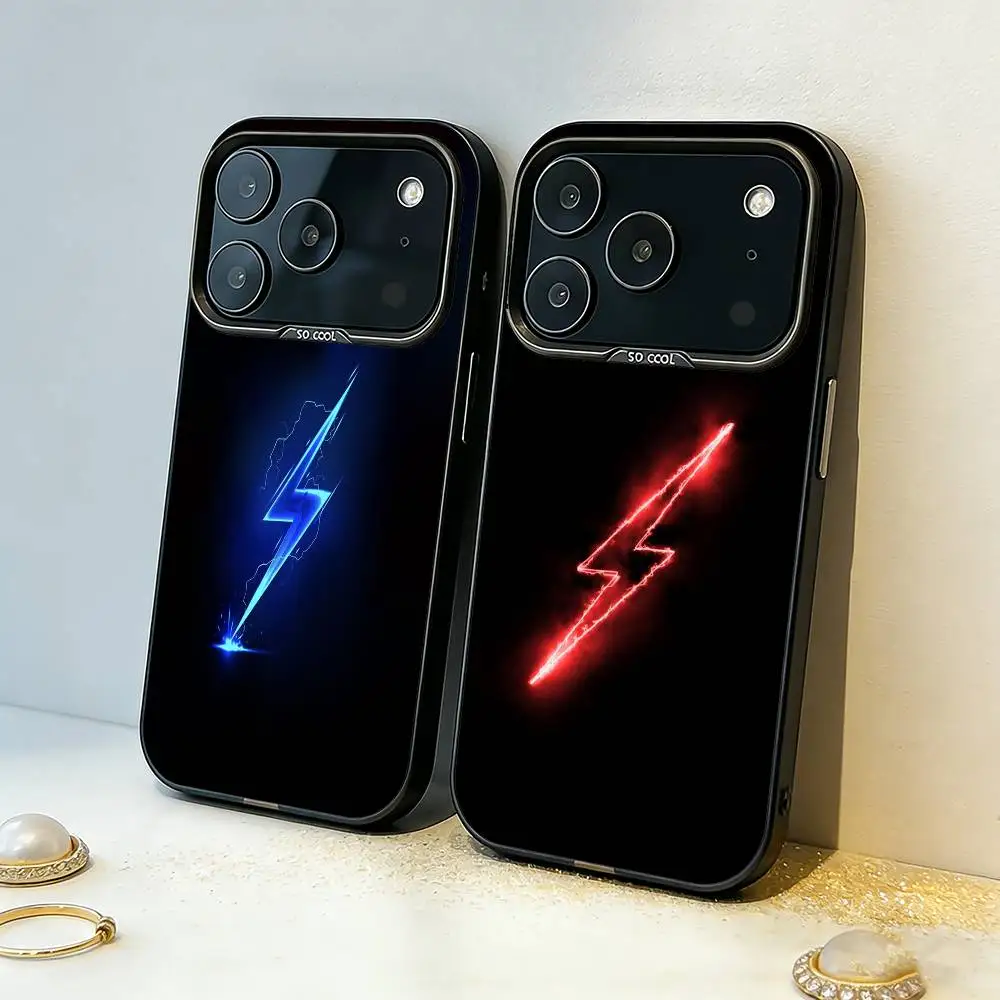 L-Lightning Letters Phone Case For iPhone17 16 15 14 13 12 Pro Max Grey Black Matte Laser Metallic Aurora Funda
L-Lightning Letters Phone Case For iPhone17 16 15 14 13 12 Pro Max Grey Black Matte Laser Metallic Aurora Funda