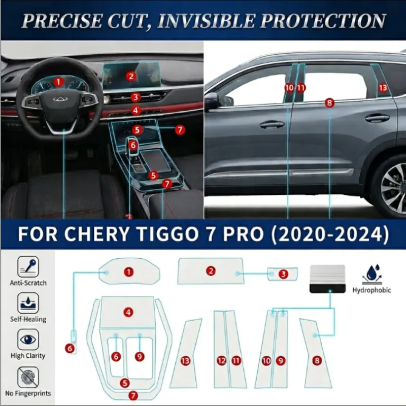 TPU Navigation Screen Film Gearbox Protective Sticker Anti-scratch Interior Accessories For Chery Tiggo 7 Pro 2020-2024 Car
TPU Navigation Screen Film Gearbox Protective Sticker Anti-scratch Interior Accessories For Chery Tiggo 7 Pro 2020-2024 Car
