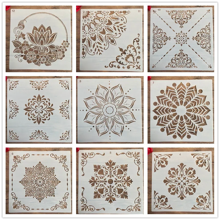 30 * 30cm size diy craft mandala mold for painting stencils stamped photo album embossed paper card on wood, fabric, wall 2022
30 * 30cm size diy craft mandala mold for painting stencils stamped photo album embossed paper card on wood, fabric, wall 2022
