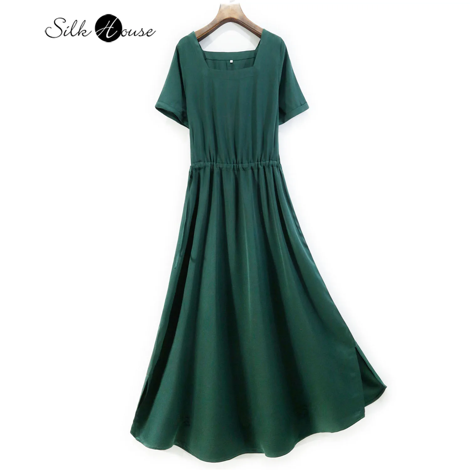 Hanging Feeling Mulberry Silk Dress Women's Collar Elastic Double Joe Summer Silk Dress Drawstring 2022 Fashion New Style
Hanging Feeling Mulberry Silk Dress Women's Collar Elastic Double Joe Summer Silk Dress Drawstring 2022 Fashion New Style