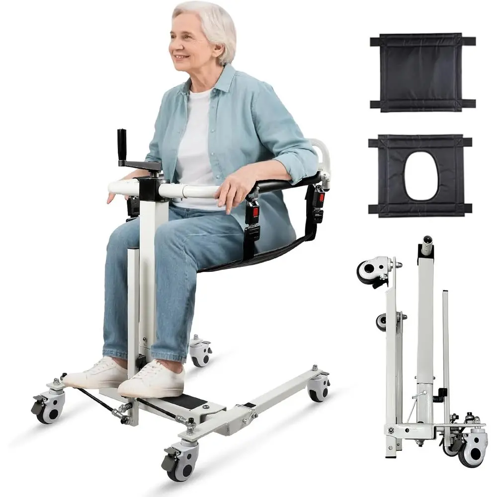 5-in-1 Multifunctional Transfer Chair with Removable Seat, Height-Adjustable Nursing Wheelchair for Home Care, Supports Up to 44
5-in-1 Multifunctional Transfer Chair with Removable Seat, Height-Adjustable Nursing Wheelchair for Home Care, Supports Up to 44
