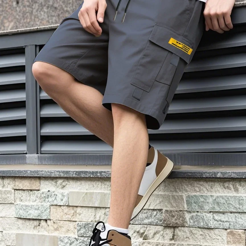 Summer Men European Size Cargo Shorts Cargo Loose Casual Breathable Multi Pockets Casual Trendy Loose Fit Drawstring Short Pant
Summer Men European Size Cargo Shorts Cargo Loose Casual Breathable Multi Pockets Casual Trendy Loose Fit Drawstring Short Pant