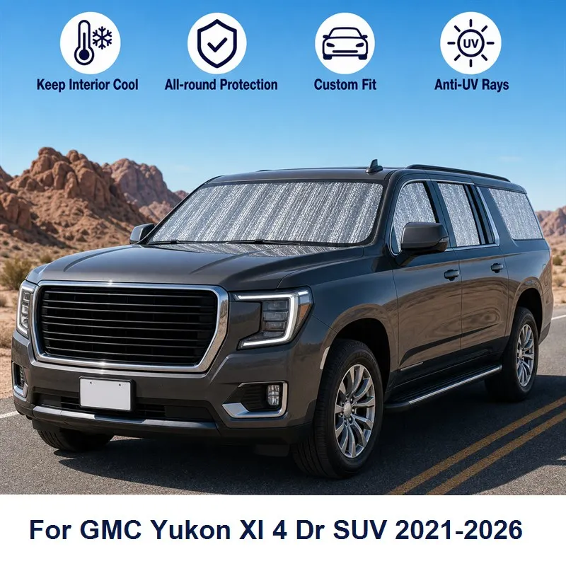 For GMC Yukon Xl 4 Dr SUV 2021-2026 Full Set Car Window Sunshades UV Block Privacy Heat Insulated Foldable Car Curtain
For GMC Yukon Xl 4 Dr SUV 2021-2026 Full Set Car Window Sunshades UV Block Privacy Heat Insulated Foldable Car Curtain