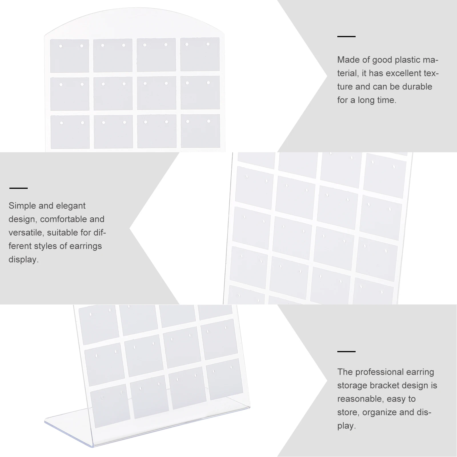10 Pcs Earring Display St Jewelry ganizer Rack White Plastic Showcase Storage Desktop Holder Store Counter Display
10 Pcs Earring Display St Jewelry ganizer Rack White Plastic Showcase Storage Desktop Holder Store Counter Display