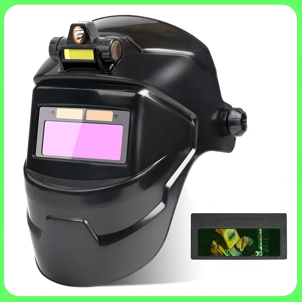 Welding Helmet Welder Mask Automatic Variable Light Large View True Color Solar Power Auto Darkening For Arc Weld Grind Cut
Welding Helmet Welder Mask Automatic Variable Light Large View True Color Solar Power Auto Darkening For Arc Weld Grind Cut