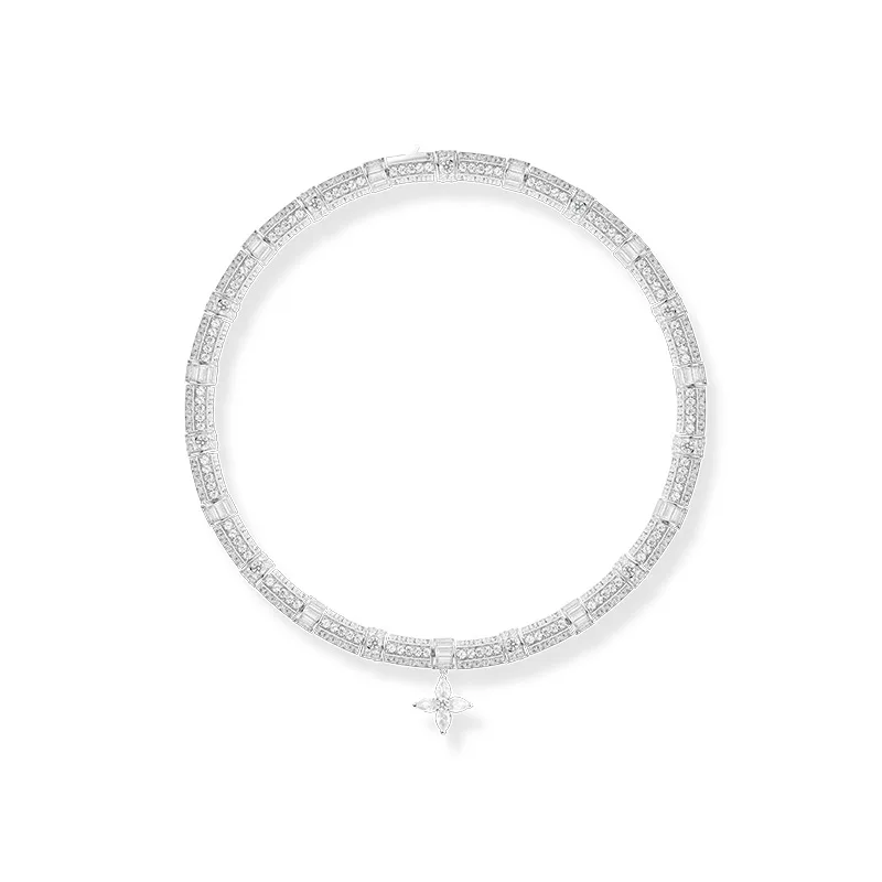 Designer Fashion Style Necklace Women Lady Inlay Full Cubic Zircon Star Flower Pendant Choker Dinner Party Jewelry
Designer Fashion Style Necklace Women Lady Inlay Full Cubic Zircon Star Flower Pendant Choker Dinner Party Jewelry