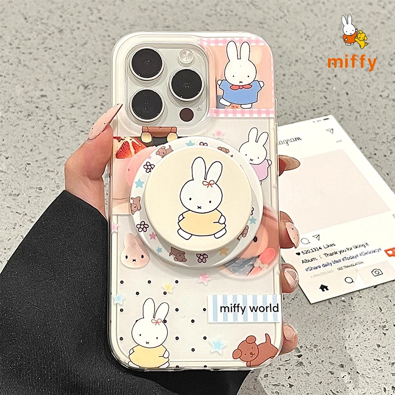 Kawaii Miffy Phone Shell Suitable for Iphone 17 16 15 14 Cartoon Creative Stand Dopamine High Quality Phone Case Perfect Present
Kawaii Miffy Phone Shell Suitable for Iphone 17 16 15 14 Cartoon Creative Stand Dopamine High Quality Phone Case Perfect Present