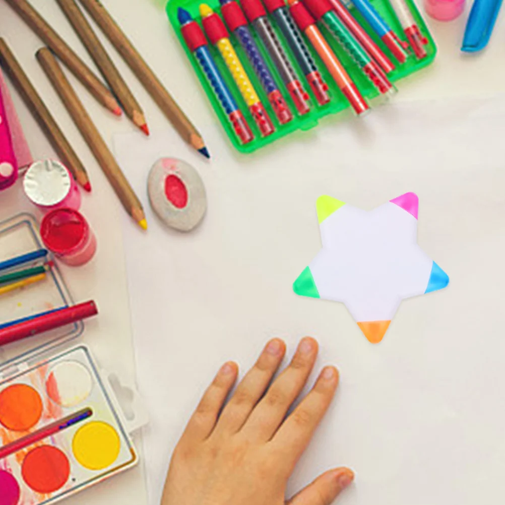 Star Shaped Highlighters Multicolored Fluorescent Markers for Note Taking Book Reading Study Office DIY Scrapbooking
Star Shaped Highlighters Multicolored Fluorescent Markers for Note Taking Book Reading Study Office DIY Scrapbooking