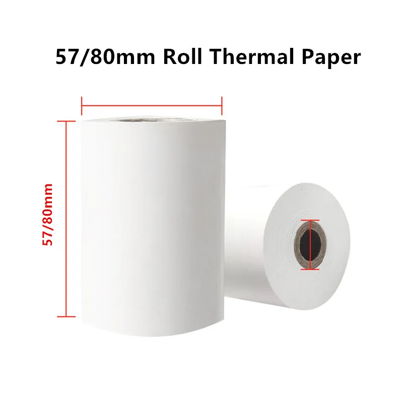 Restaurant bill supermarket receipt printing paper 57x50 thermal cashier paper 80x80 suitable for thermal printers
Restaurant bill supermarket receipt printing paper 57x50 thermal cashier paper 80x80 suitable for thermal printers