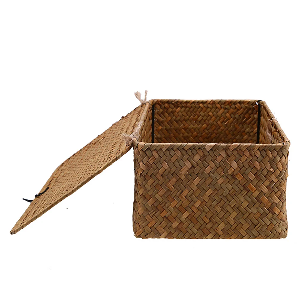 Seaweed Woven Basket 29X19X12CM Eco Friendly Storage Box Home ganizer Straw Container Clothes Makeup Household Solutions Storage
Seaweed Woven Basket 29X19X12CM Eco Friendly Storage Box Home ganizer Straw Container Clothes Makeup Household Solutions Storage