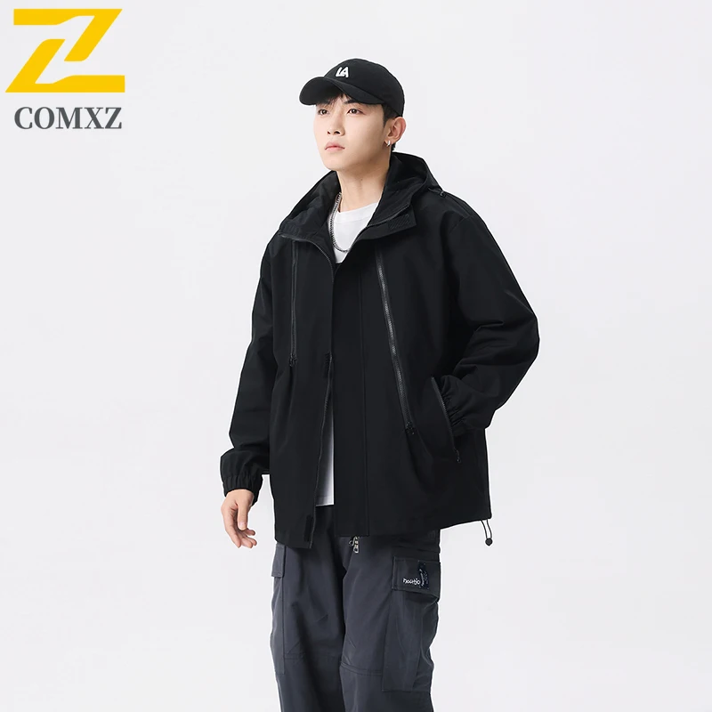 Men Jacket Spring Autumn Windproof Waterproof Breathable Mountaineering Sports Charging Jacket Outdoor Camp Travel Hooded Jacket
Men Jacket Spring Autumn Windproof Waterproof Breathable Mountaineering Sports Charging Jacket Outdoor Camp Travel Hooded Jacket