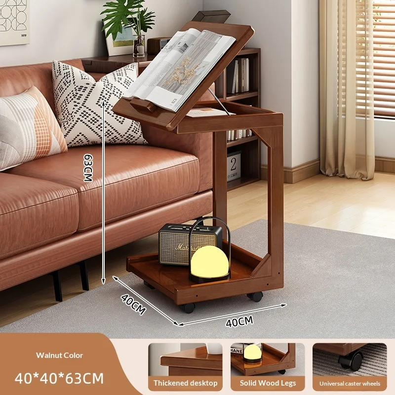 Table Living Room Coffee Table Solid Wood C Shaped Coffee Table Mobile Side Table Rolling Wheels Adjustable Height Sofa Bedside
Table Living Room Coffee Table Solid Wood C Shaped Coffee Table Mobile Side Table Rolling Wheels Adjustable Height Sofa Bedside