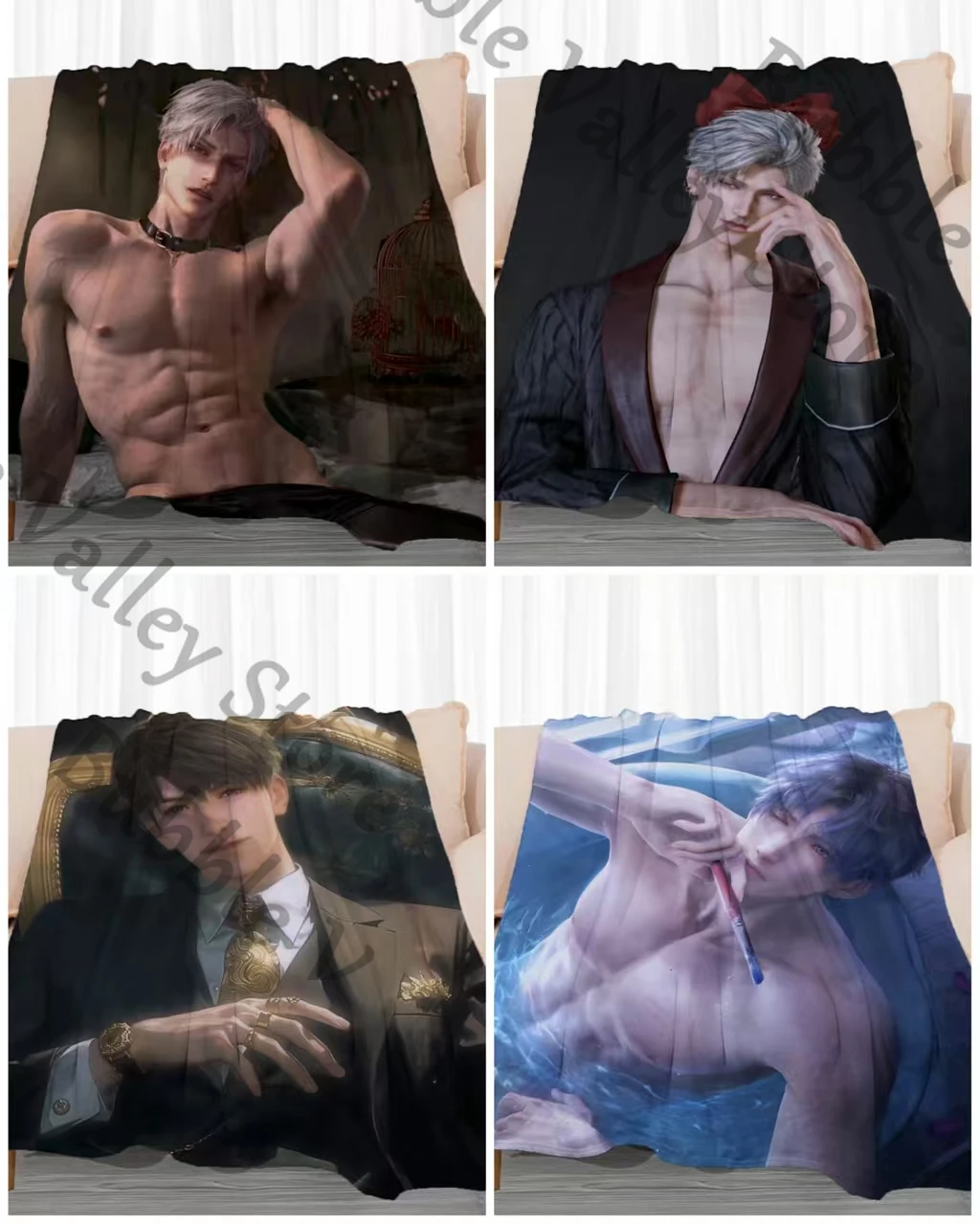 Аниме Love and Deepspace Sylus Caleb Rafayel Zayne Xavier, термоодеяло для косплея, красивые одеяла с героями мультфильмов, простыня, подарок
Аниме Love and Deepspace Sylus Caleb Rafayel Zayne Xavier, термоодеяло для косплея, красивые одеяла с героями мультфильмов, простыня, подарок
