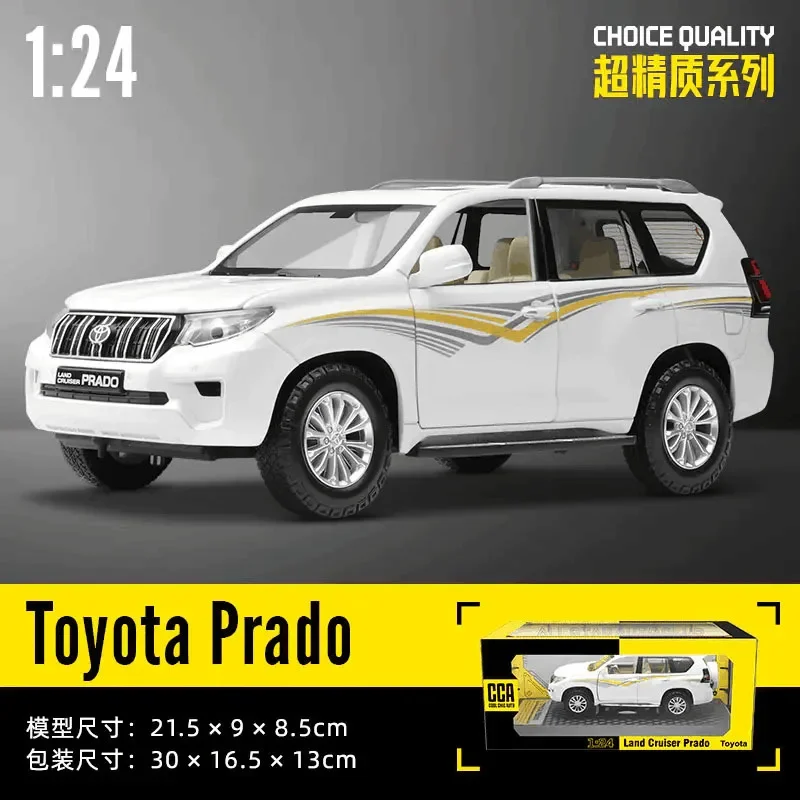 Модель литая автомобиля 1:24 Toyota Land Cruiser Prado, модель автомобиля из металлического сплава, детские игрушки, коллекционные подарки C525
Модель литая автомобиля 1:24 Toyota Land Cruiser Prado, модель автомобиля из металлического сплава, детские игрушки, коллекционные подарки C525
