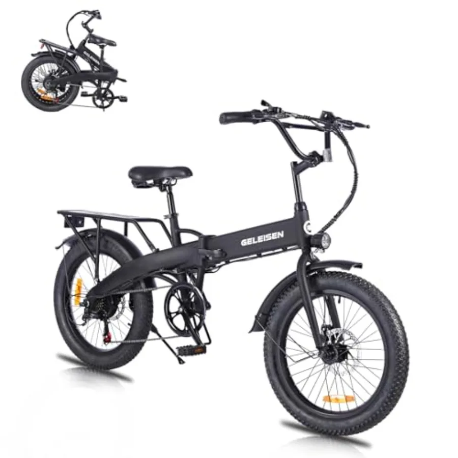 Folding Electric Bike for Adults: 20×3.0 Fat Tire, Aluminum Alloy Frame, Black, 374.4Wh Battery, 20MPH Speed, LCD Color Display
Folding Electric Bike for Adults: 20×3.0 Fat Tire, Aluminum Alloy Frame, Black, 374.4Wh Battery, 20MPH Speed, LCD Color Display