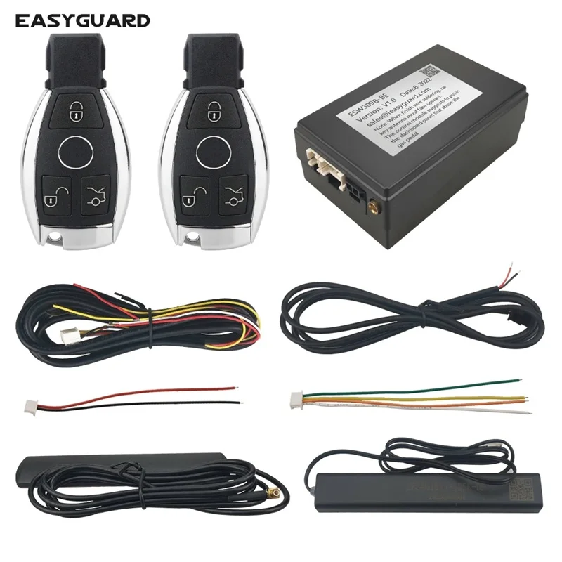 EasyGuard Remote Keys PKE Kit Fit For BENZ with Factory Push Start Button DC12V Keyless Entry System Enable Or Disable Setting
EasyGuard Remote Keys PKE Kit Fit For BENZ with Factory Push Start Button DC12V Keyless Entry System Enable Or Disable Setting
