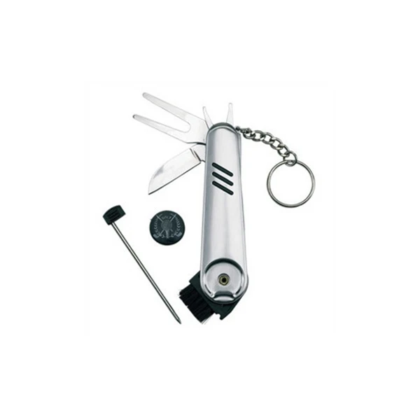 Golf Tools Set Multipurpose Golfer Course Brush Pitch Repairer Ball Marker Silver Stainless Steel Key Ring Mini Pen Divot Cleat
Golf Tools Set Multipurpose Golfer Course Brush Pitch Repairer Ball Marker Silver Stainless Steel Key Ring Mini Pen Divot Cleat