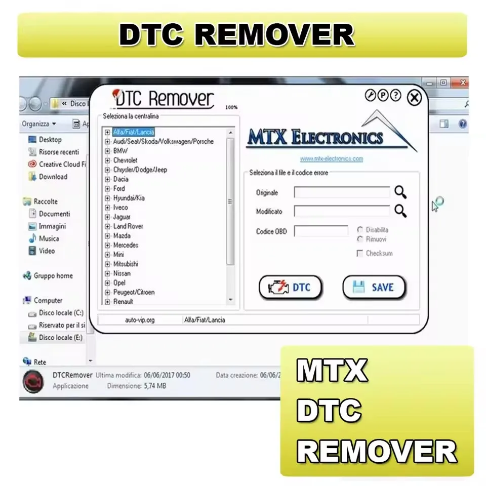 DTC Remover 2022 For KESS KTAG FGTECH OBD2 Soft MTX DTC 1.8.5. ECU Tuning Full ECU Software Car Repairing Diagnostic
DTC Remover 2022 For KESS KTAG FGTECH OBD2 Soft MTX DTC 1.8.5. ECU Tuning Full ECU Software Car Repairing Diagnostic