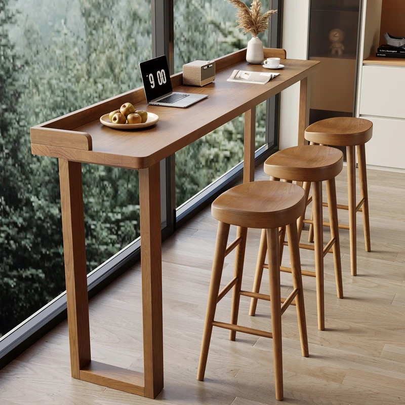Ash wood solid wood bar household balcony high table long window light luxury narrow strip table living room sofa si
Ash wood solid wood bar household balcony high table long window light luxury narrow strip table living room sofa si