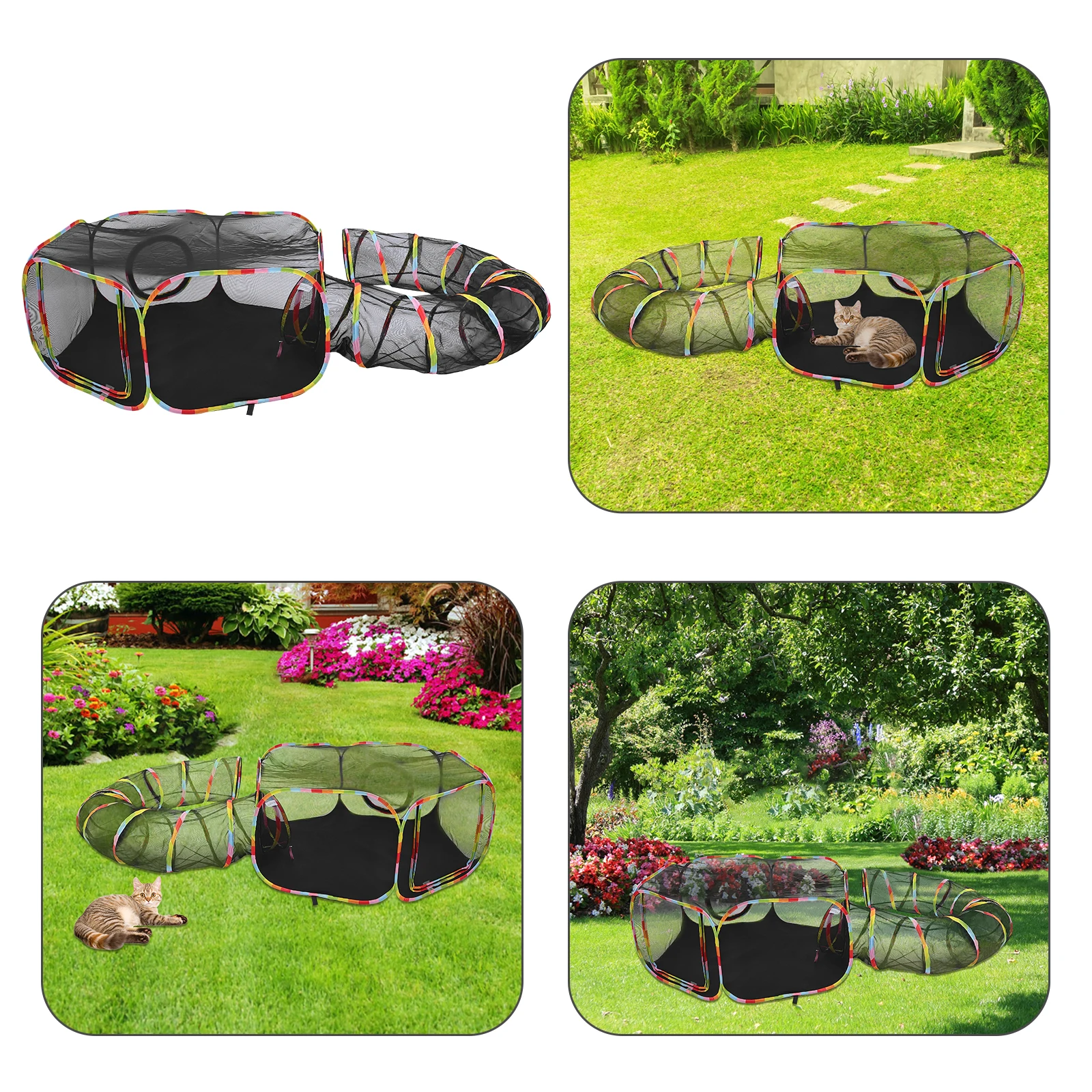 Outdoor Cat Tent Tunnel Foldable Pet Playpen Enclosures Portable Outdoor Cat Enclosure For Indoor Cats Playhouse Rabbit
Outdoor Cat Tent Tunnel Foldable Pet Playpen Enclosures Portable Outdoor Cat Enclosure For Indoor Cats Playhouse Rabbit