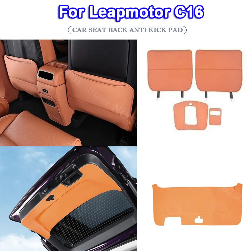 Car Seat Kick Mat For Leapmotor C16 2024-2026 Leather Back Seat Cover Anti Kick Pads Trunk Tailgate Protection Pad Accessories
Car Seat Kick Mat For Leapmotor C16 2024-2026 Leather Back Seat Cover Anti Kick Pads Trunk Tailgate Protection Pad Accessories