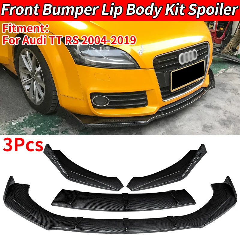 For Audi TT RS 2004-2008 2009-2015 2016-2019 Carbon Look ABS Car Front Bumper Splitter Lip Body Kit Spoiler Diffuser Protector
For Audi TT RS 2004-2008 2009-2015 2016-2019 Carbon Look ABS Car Front Bumper Splitter Lip Body Kit Spoiler Diffuser Protector