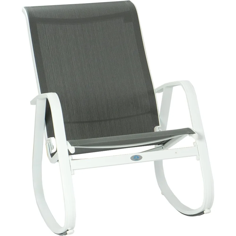 Outdoor Patio Rocking Sling Chair with Powder Coated Aluminum Frame and Weather Resistant Breathable Mesh Fabric for Patio
Outdoor Patio Rocking Sling Chair with Powder Coated Aluminum Frame and Weather Resistant Breathable Mesh Fabric for Patio