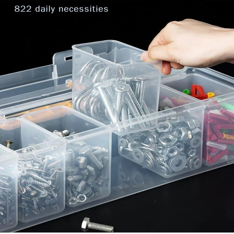 1Pcs Plastic Hardware Large Capacity Thickened Tool Storage Box With Handle Tool Organizer Box Transparent Handheld Toolbox
1Pcs Plastic Hardware Large Capacity Thickened Tool Storage Box With Handle Tool Organizer Box Transparent Handheld Toolbox