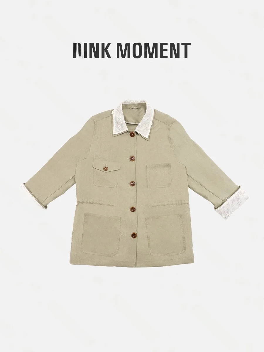 Chic Khaki Color Striped Button down Linen Jaet Sli Women's Faion Outerwear Neutral Sle Stand Fit Long Sve Coat
Chic Khaki Color Striped Button down Linen Jaet Sli Women's Faion Outerwear Neutral Sle Stand Fit Long Sve Coat