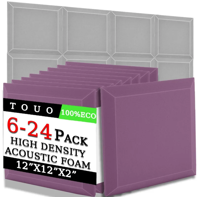 TOUO Acoustic Foam 6/12/24 Pcs High-Density Sound Absorbing Sponge Pad Soundproofing Phonoabsorbing Room Acoustic Treatment
TOUO Acoustic Foam 6/12/24 Pcs High-Density Sound Absorbing Sponge Pad Soundproofing Phonoabsorbing Room Acoustic Treatment